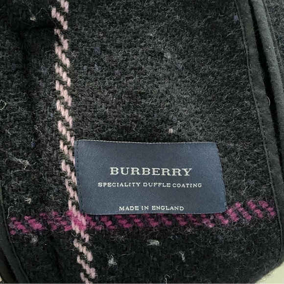 AUTHENTIC BURBERRY LONDON Plaid Check Hooded Toggle Duffle Coat - Picture 8 of 12